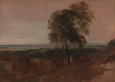 Studio di paesaggio al tramonto da Peter de Wint